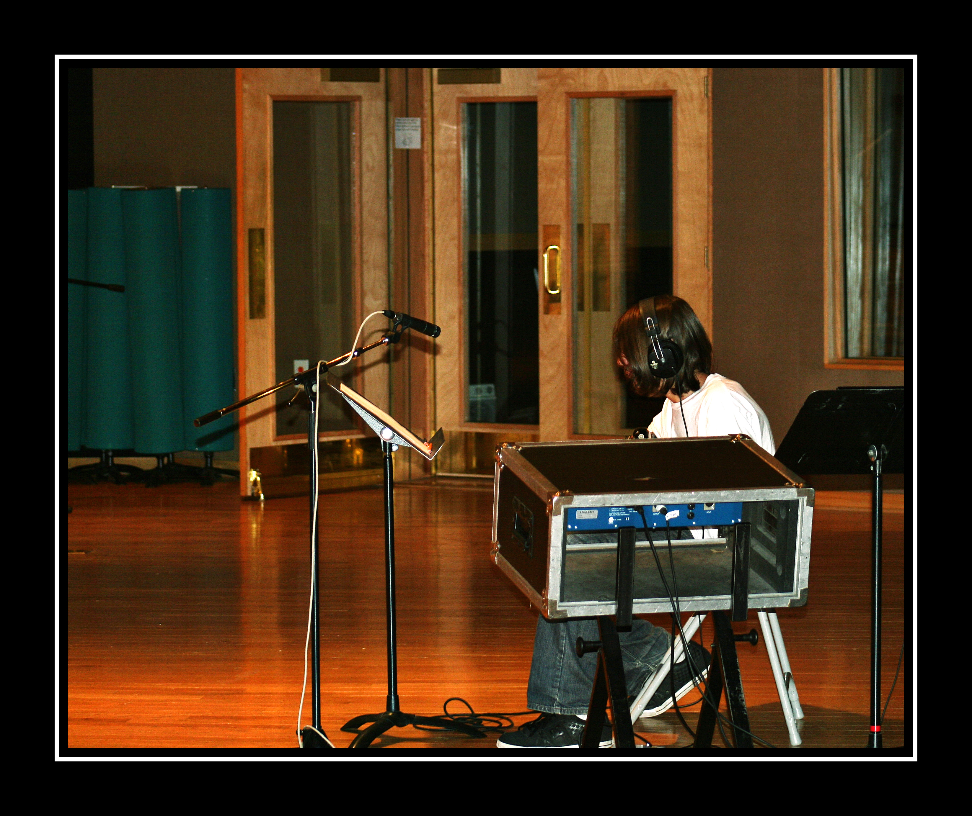 Darren on bass framed