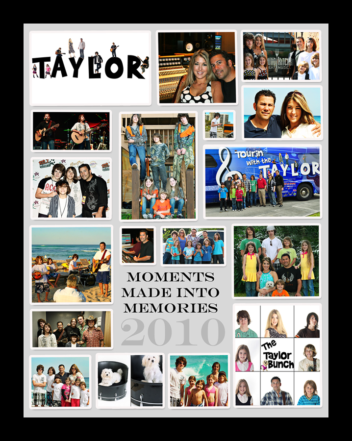 Taylor 2010 Moments Made Into Memories framed