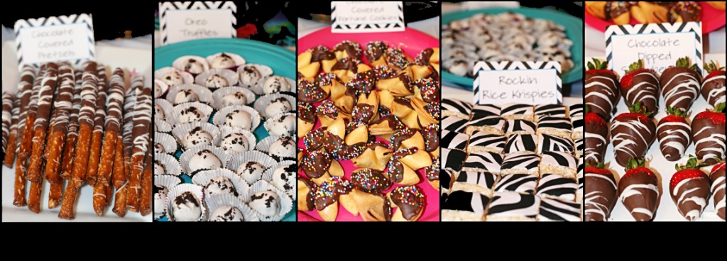 desserts collage border